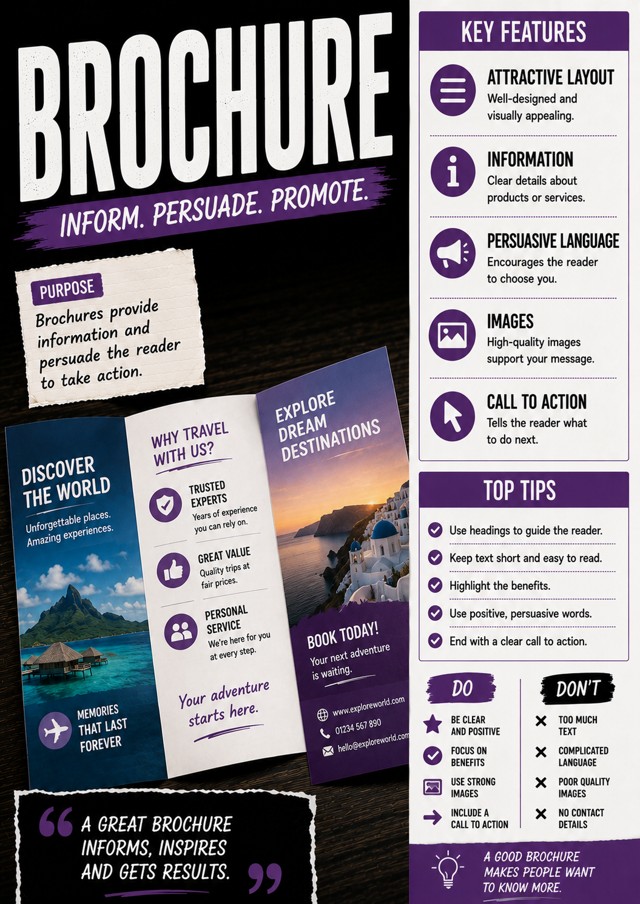 Brochure Design Infographic Poster classroom poster